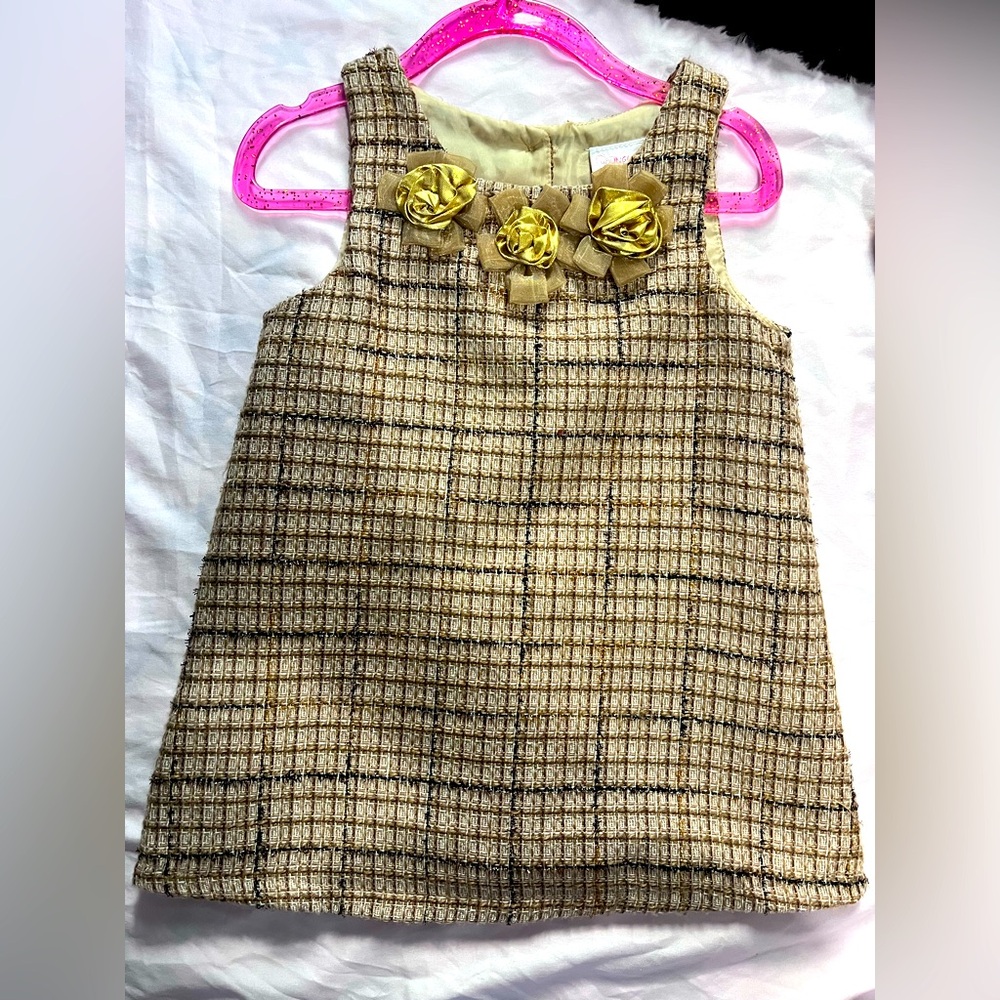 BOGO 🛍️ 24M girls gold party dress